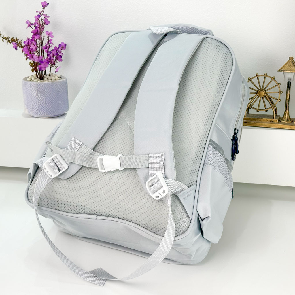 Sac à Dos pour Enfants avec Trousse Assortie 2504 Gris – حقيبة ظهر مدرسية للأطفال مع مقلمة رمادي