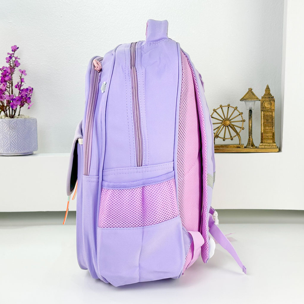 Sac à Dos pour Enfants avec Trousse Assortie KBAG Mauve – حقيبة ظهر مدرسية للأطفال مع مقلمة بنفسجي