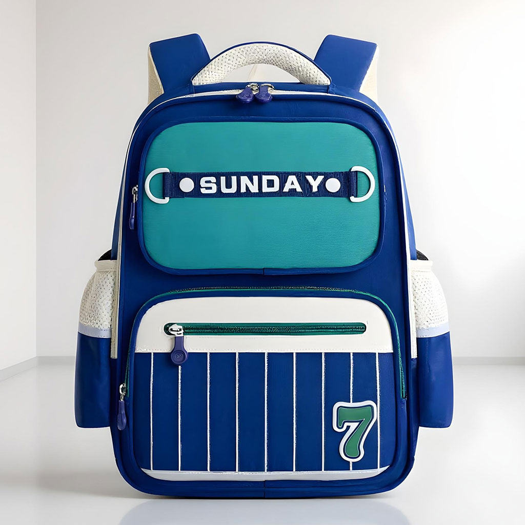 Sac à Dos Scolaire pour Enfants SUNDAY Bleu – حقيبة ظهر مدرسية للأطفال أزرق