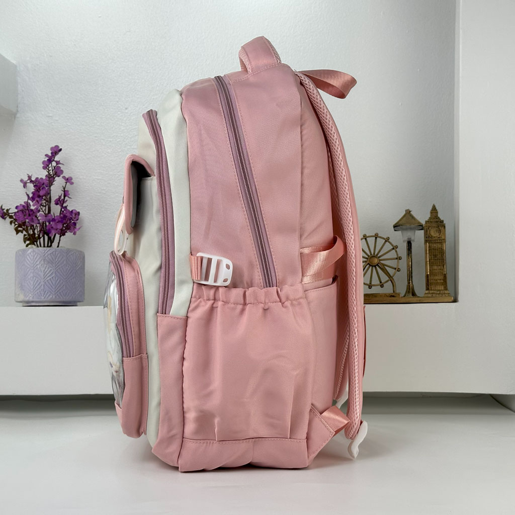 Sac à Dos Scolaire pour Enfants Style Kawaii BoShiKai Rose – حقيبة ظهر مدرسية للأطفال وردي