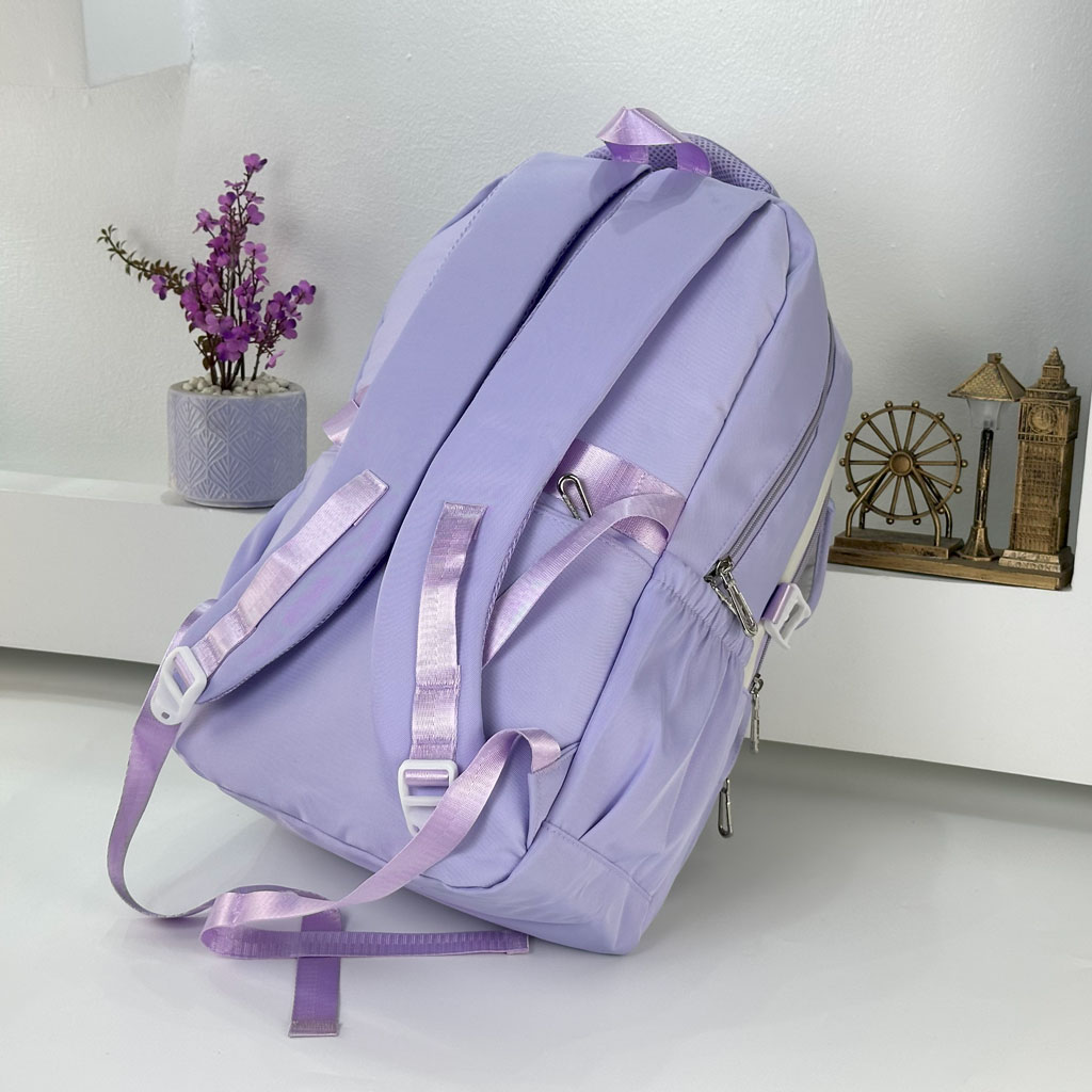 Sac à Dos Scolaire pour Enfants Style Kawaii BoShiKai Mauve – حقيبة ظهر مدرسية للأطفال بنفسجي