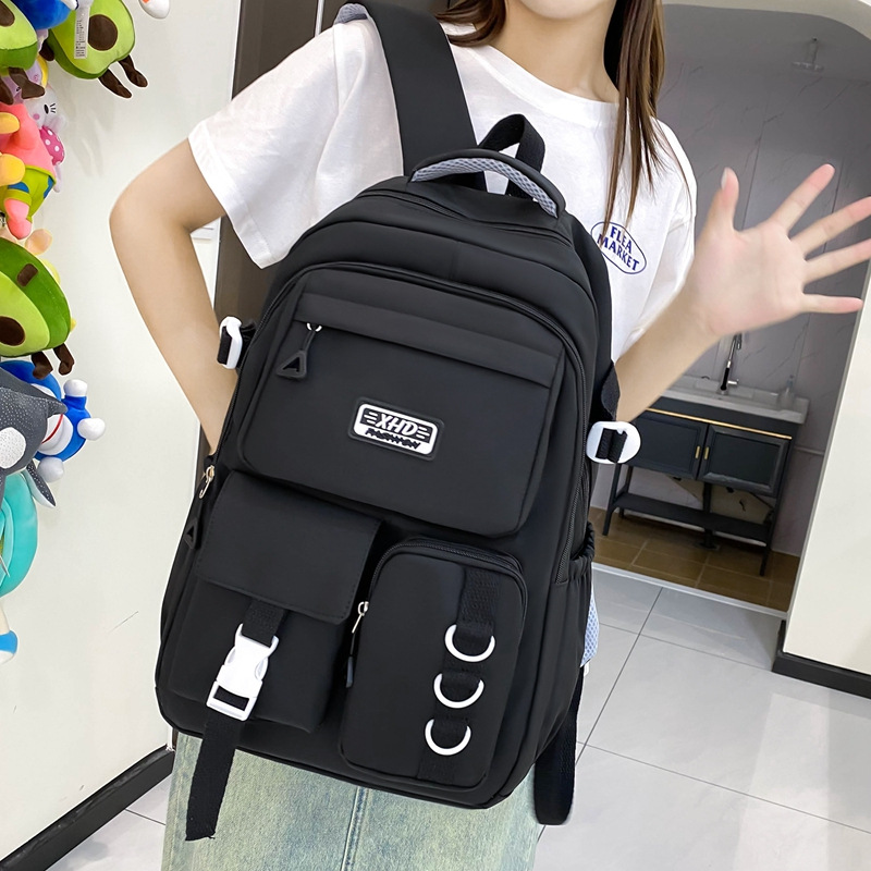 Sacs à dos d’école Style Décontracté XHD Noir – حقيبة ظهر مدرسية أسود