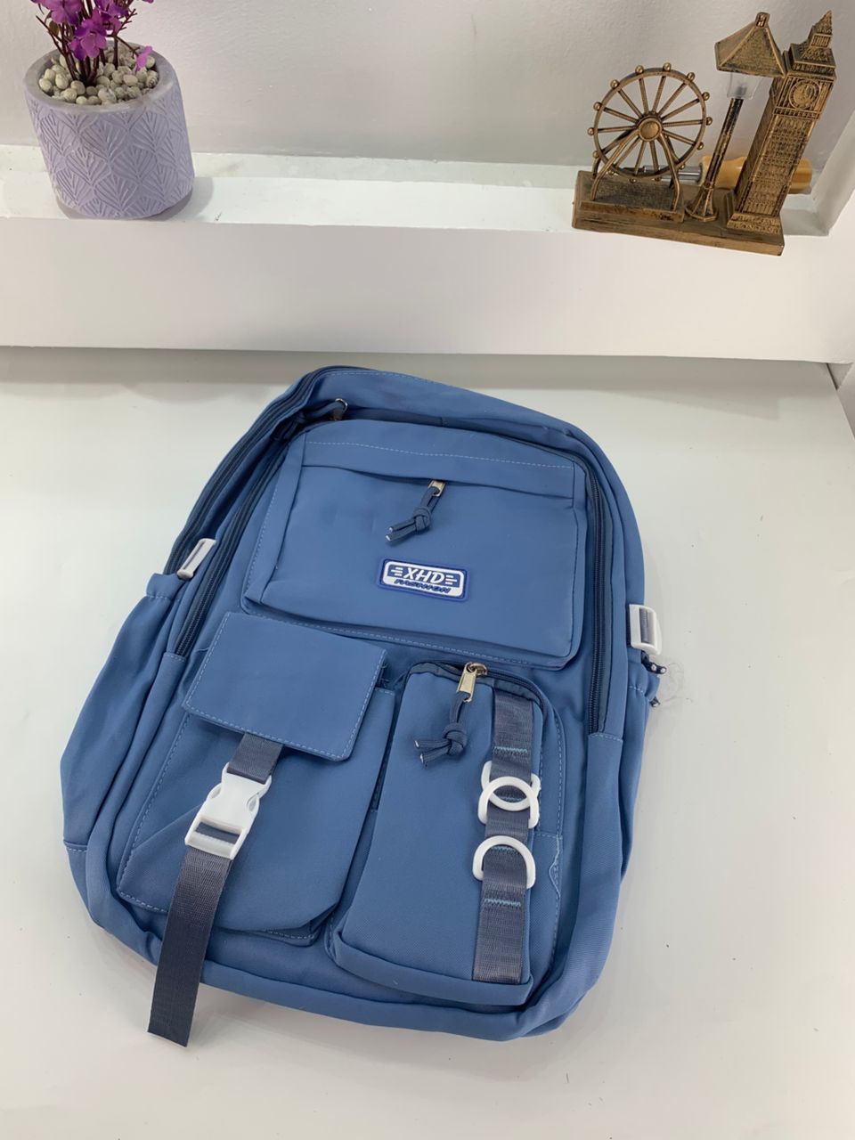 Sacs à dos d’école Style Décontracté XHD Bleu – حقيبة ظهر مدرسية أزرق