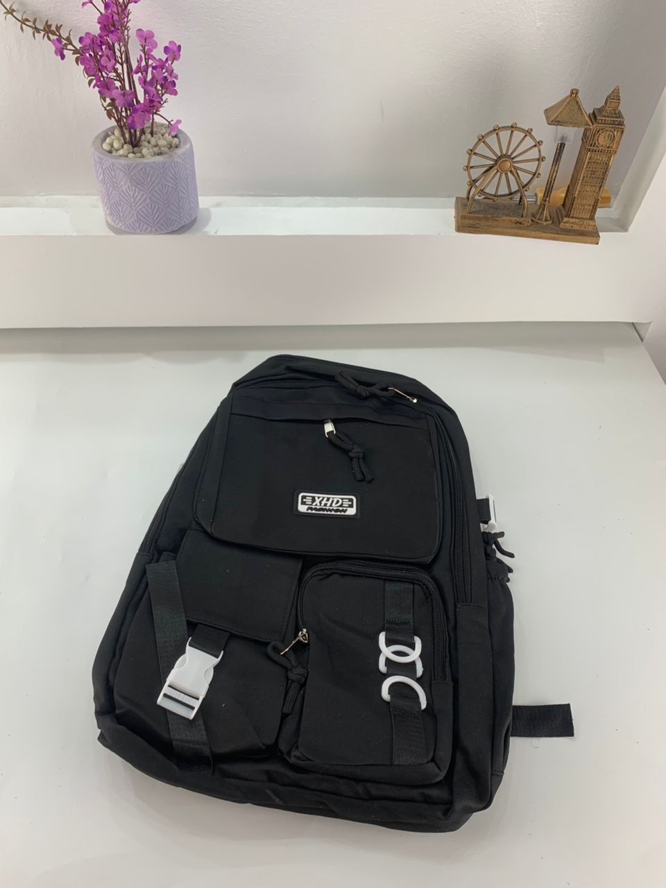 Sacs à dos d’école Style Décontracté XHD Noir – حقيبة ظهر مدرسية أسود