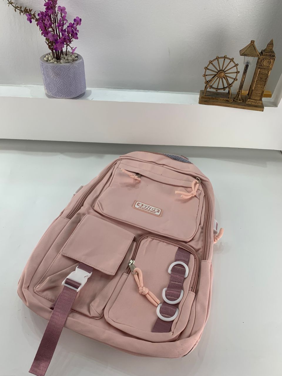 Sacs à dos d’école Style Décontracté XHD Rose – حقيبة ظهر مدرسية وردي