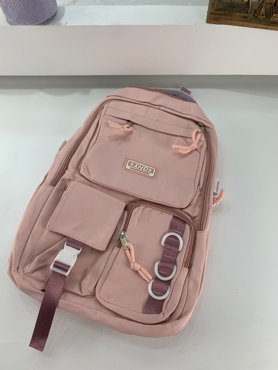 Sacs à dos d’école Style Décontracté XHD Rose – حقيبة ظهر مدرسية وردي