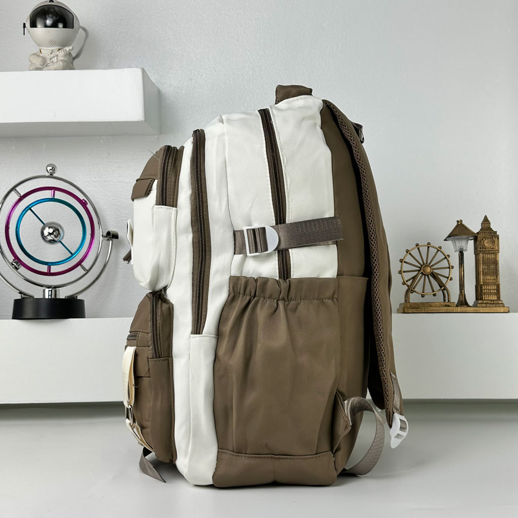 Sacs à dos d’école Style Décontracté Milkshake Marron – حقيبة ظهر مدرسية بني