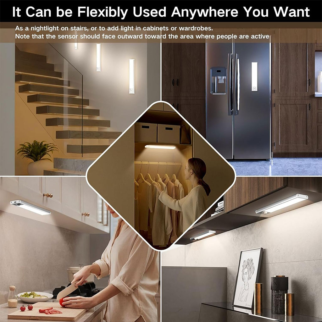 Rechargeable LED motion sensor light HY-2012, 3 modes