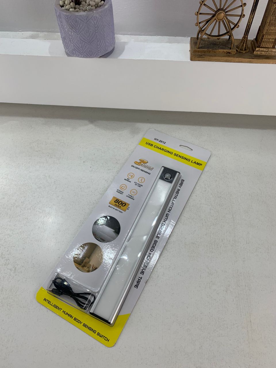 Rechargeable LED motion sensor light HY-2012, 3 modes
