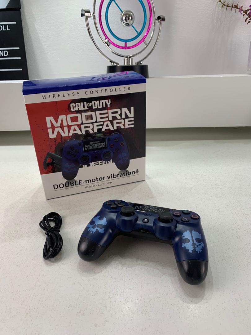 وحدة تحكم سوني دوال شوك لاسلكية لجهاز PS4، نسخة مودرن وارفير (نسخة مقلدة)