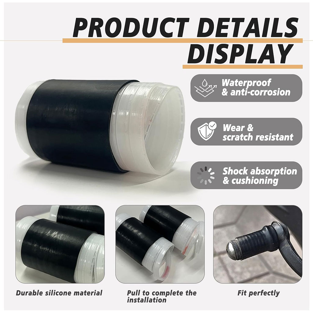 Durable rubber motorcycle shoe protector