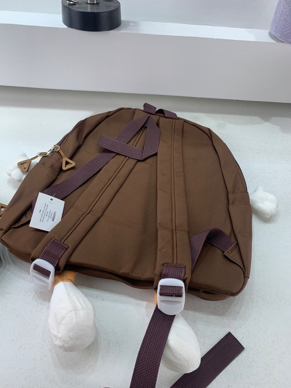 Ensemble de sacs d’école Kawai pour adolescents 3Pcs Language Marron – محفظة 3 قطع كاواي بني