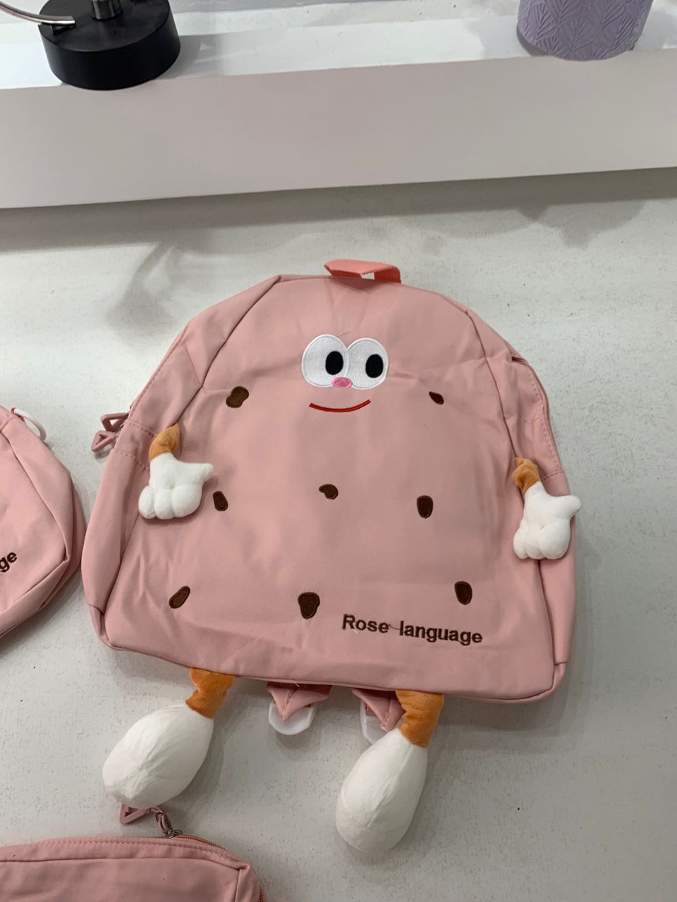 Ensemble de sacs d’école Kawai pour adolescents 3Pcs Language Rose – محفظة 3 قطع كاواي وردي