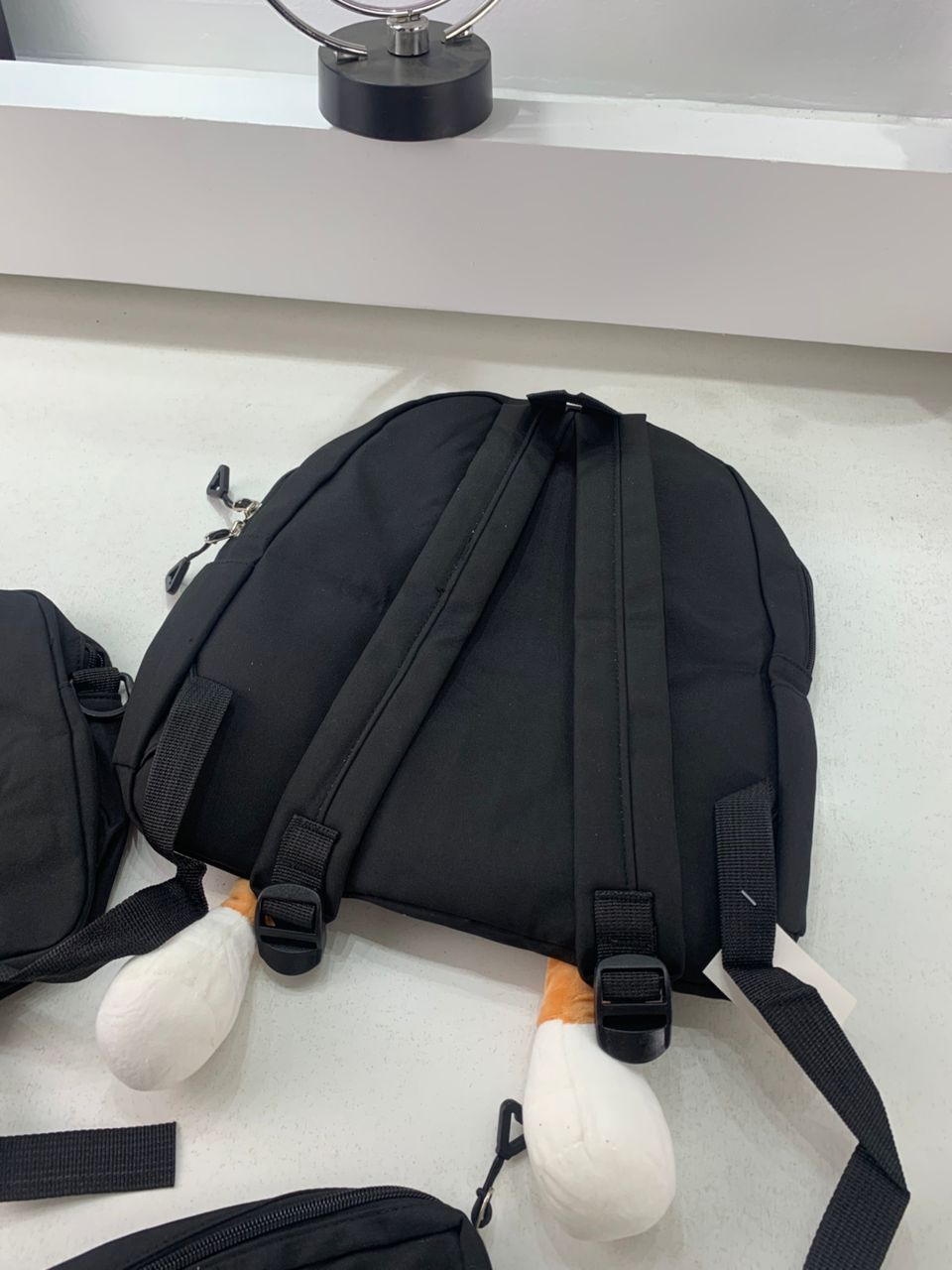 Ensemble de sacs d’école Kawai pour adolescents 3Pcs Language Noir – محفظة 3 قطع كاواي أسود