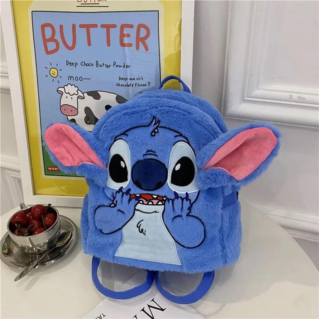 Mini Sac à dos en Peluche Dessin Animé Stitch Kawaii – محفظة ظهر مصغرة