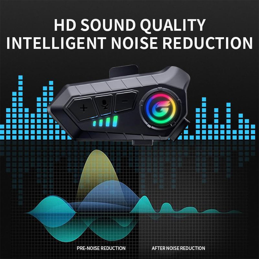 CL8 Wireless Motorcycle Helmet Microphone Bluetooth 5.3