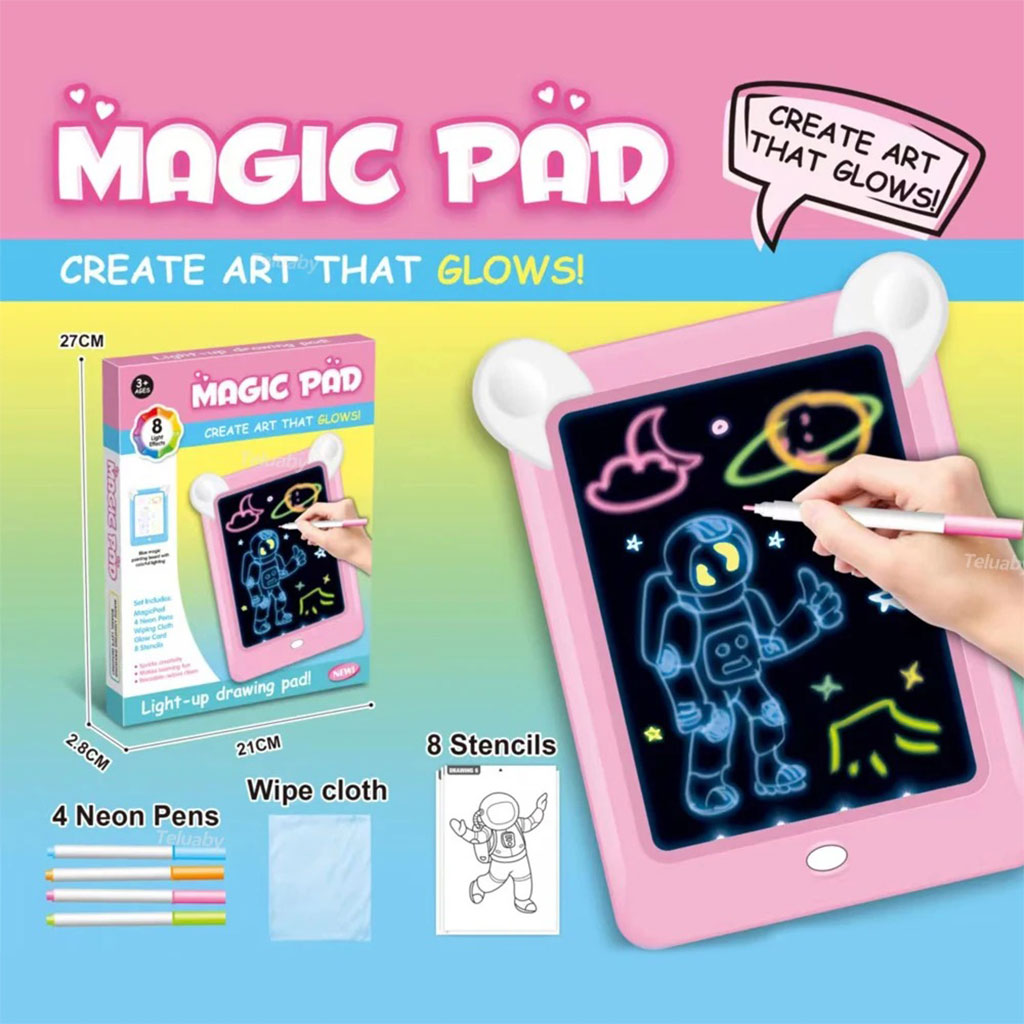 Tablette à dessin lumineuse pour enfants Magic Pad