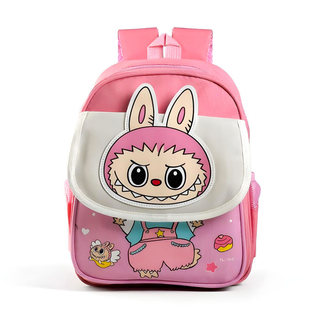 Sac à dos Enfants Design Personnage Labubu Rose – حقيبة أطفال لابوبو وردي