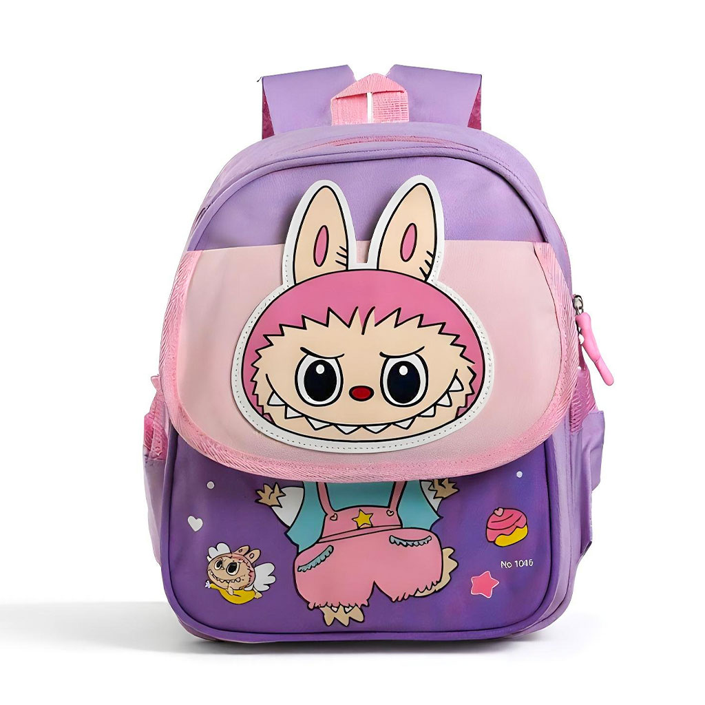 Sac à dos Enfants Design Personnage Labubu Mauve – حقيبة أطفال لابوبو بنفسجي