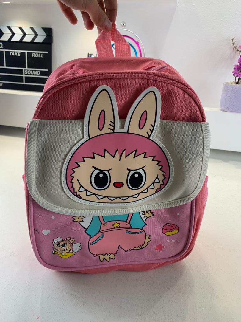 Sac à dos Enfants Design Personnage Labubu Rose – حقيبة أطفال لابوبو وردي
