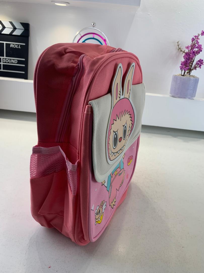 Sac à dos Enfants Design Personnage Labubu Rose – حقيبة أطفال لابوبو وردي