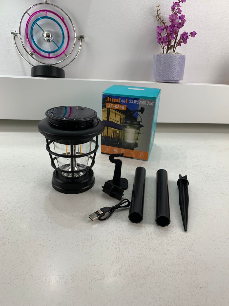 Solar garden lantern with motion sensor JF-8818