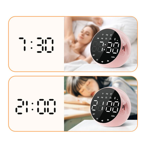 Haut Parleur Bluetooth et Réveil de bureau à LED numérique – مكبر صوت ومنبه إلكتروني