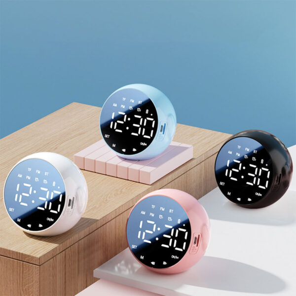 Haut Parleur Bluetooth et Réveil de bureau à LED numérique – مكبر صوت ومنبه إلكتروني