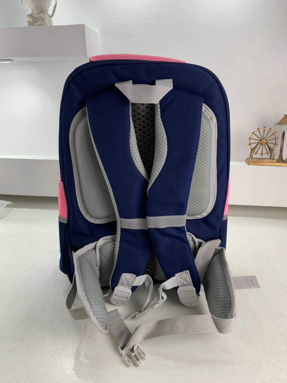Sac à dos scolaire orthopédique pour enfants X-SHUAIQI rose et bleu