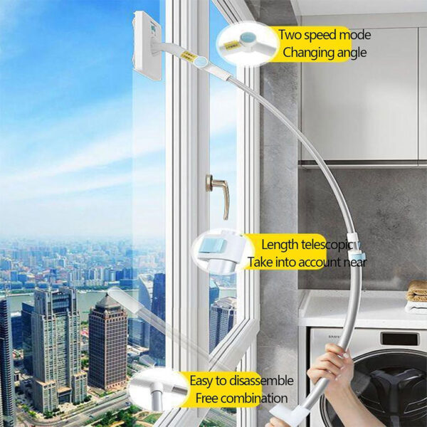 Telescopic handle window cleaning tool