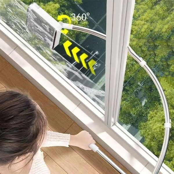 Telescopic handle window cleaning tool