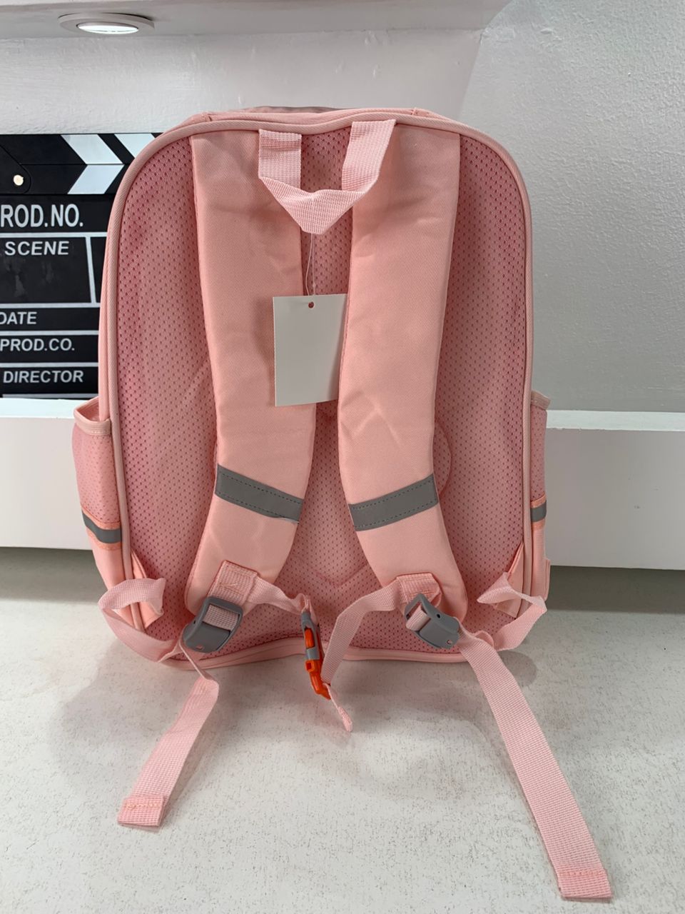LM-5122 Kids Backpack with Plush Toy, Pink