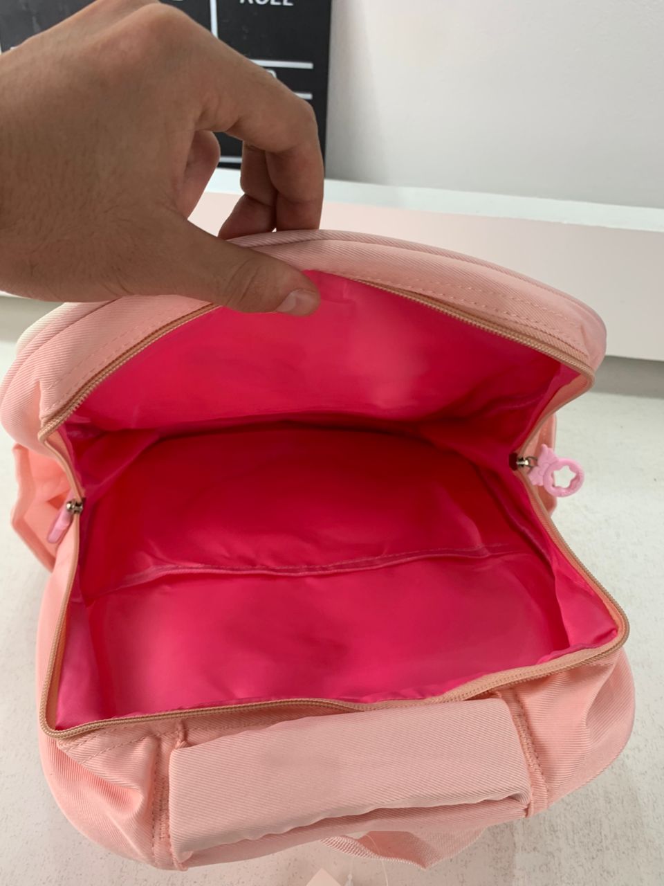LM-5122 Kids Backpack with Plush Toy, Pink