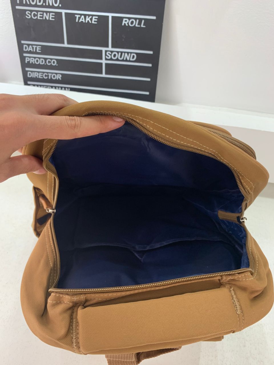 Sac à dos enfant LM-5122 avec peluche, marron