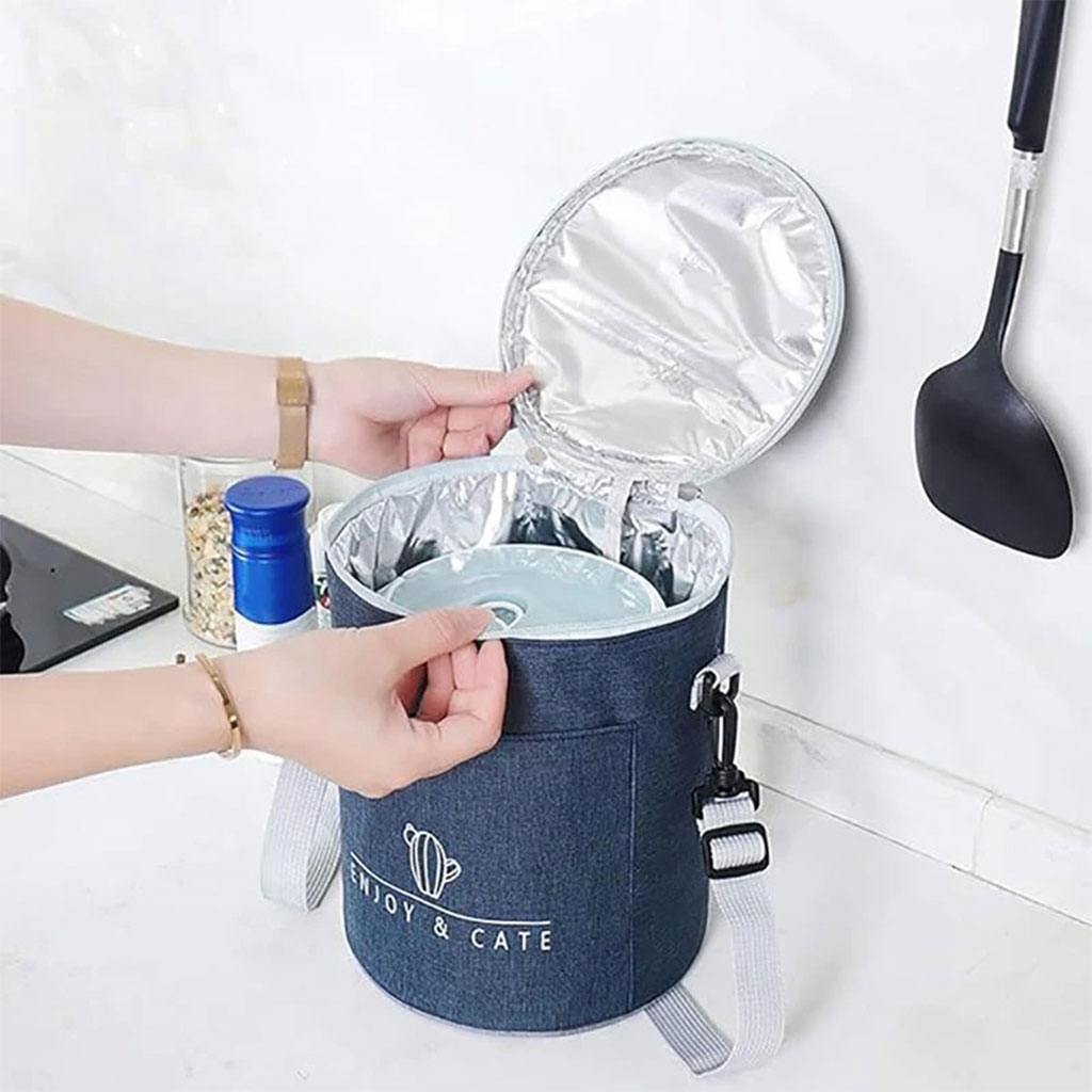 Sac à déjeuner isotherme portable avec bandoulière