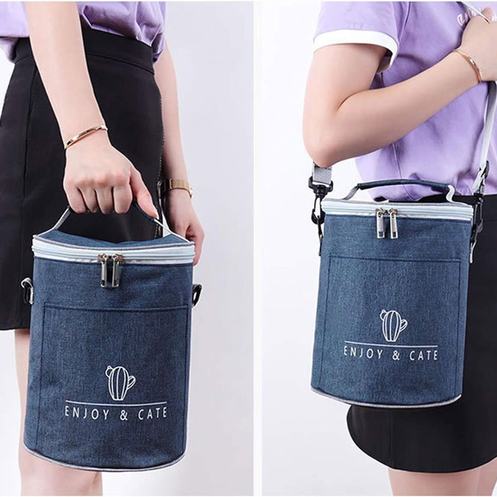 Sac à déjeuner isotherme portable avec bandoulière