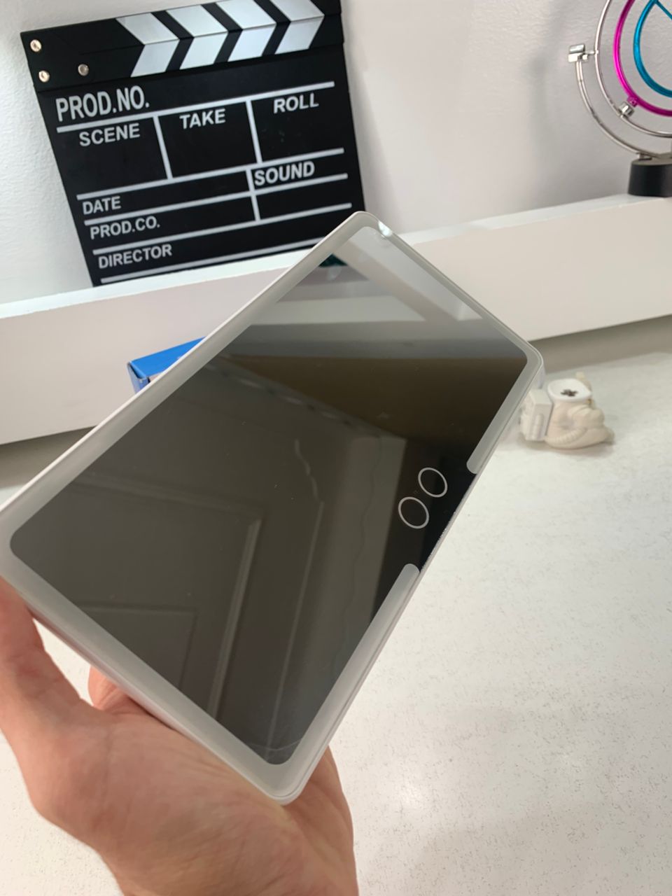 Miroir de courtoisie rechargeable pour voiture, 3 modes d'éclairage