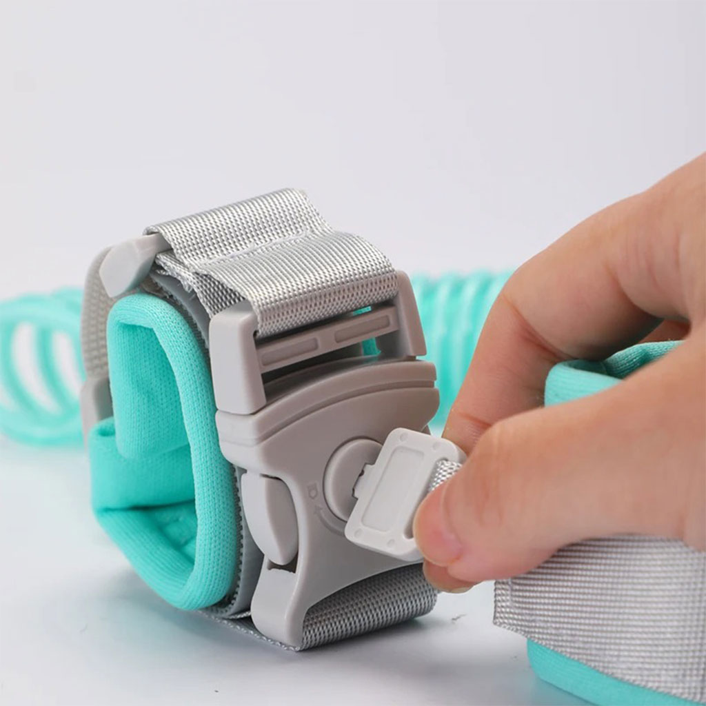 Laisse de sécurité anti-perte rotative pour enfant, 2 mètres, avec verrou