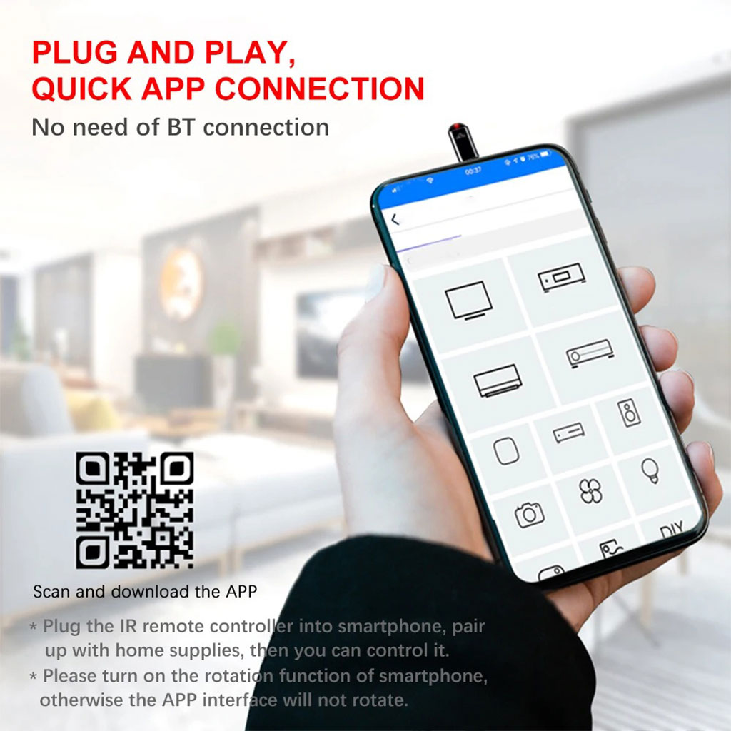 Mini télécommande infrarouge universelle intelligente pour smartphone