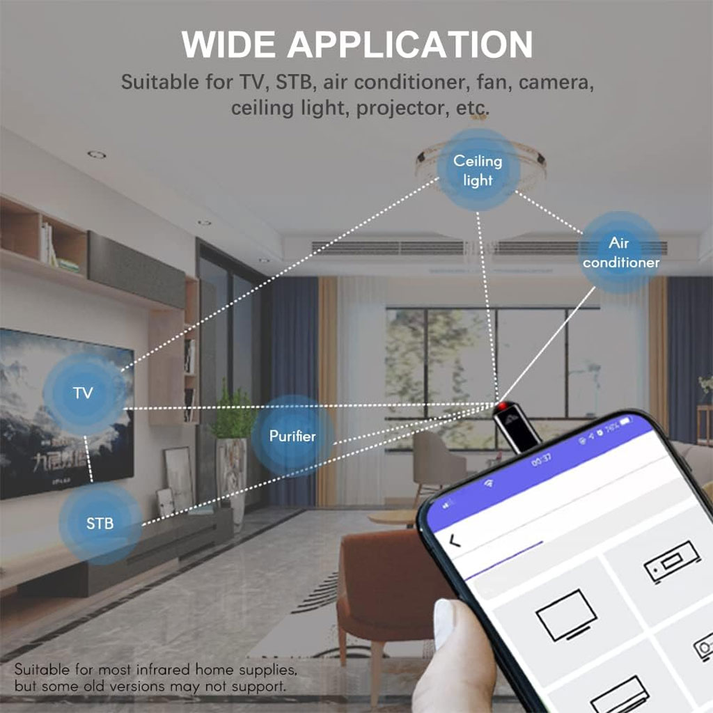 Mini télécommande infrarouge universelle intelligente pour smartphone