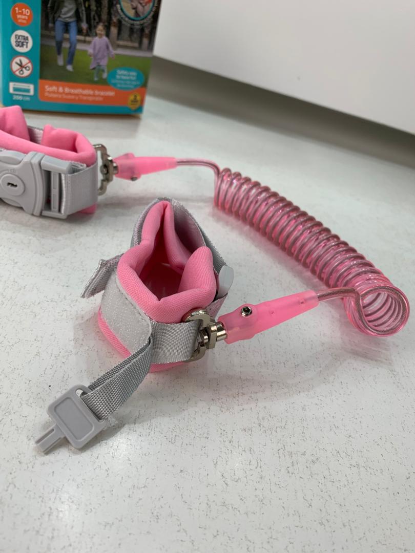 Laisse de sécurité anti-perte rotative pour enfant, 2 mètres, avec verrou