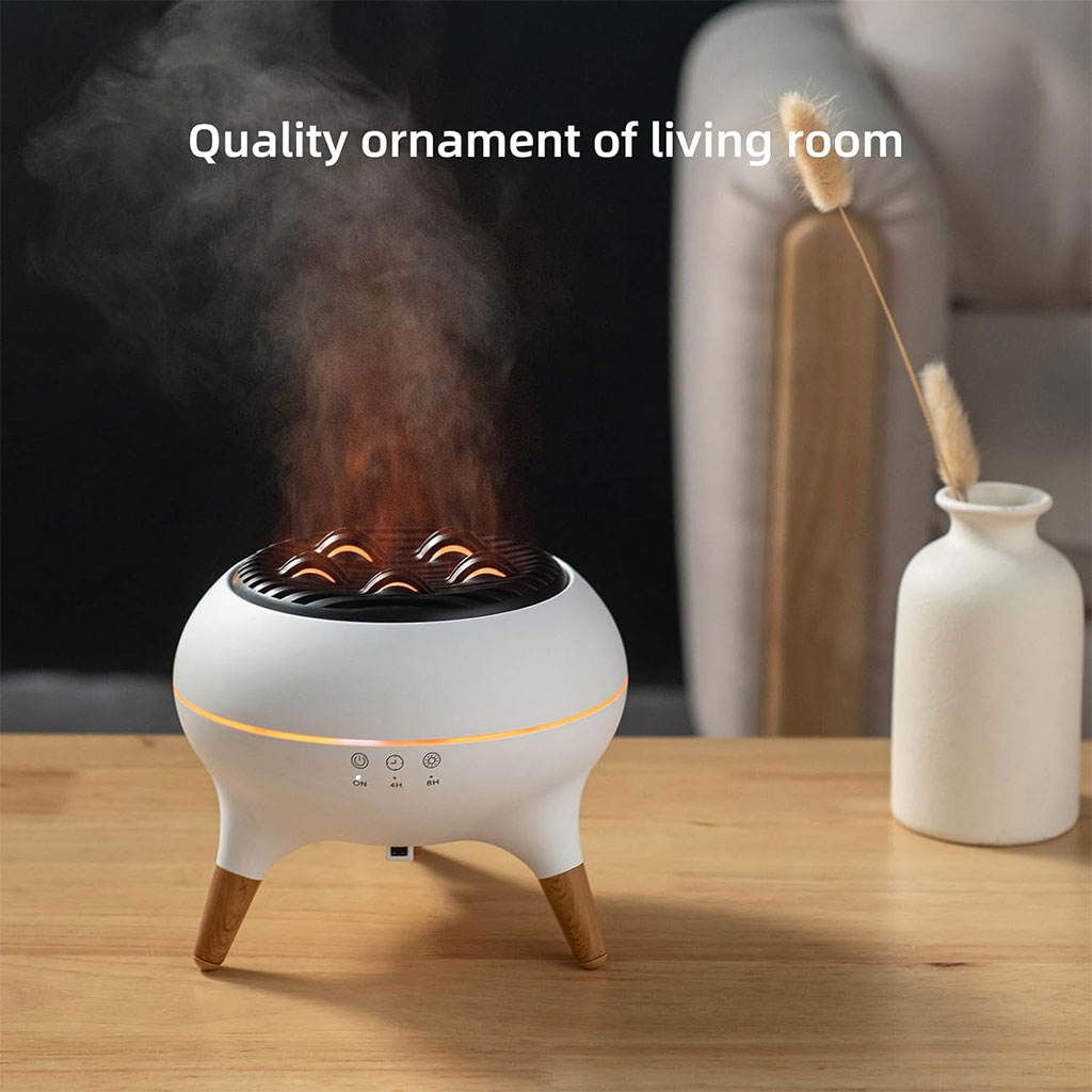 Diffuseur d'huiles essentielles ultrasonique 350 ml avec télécommande et lumières