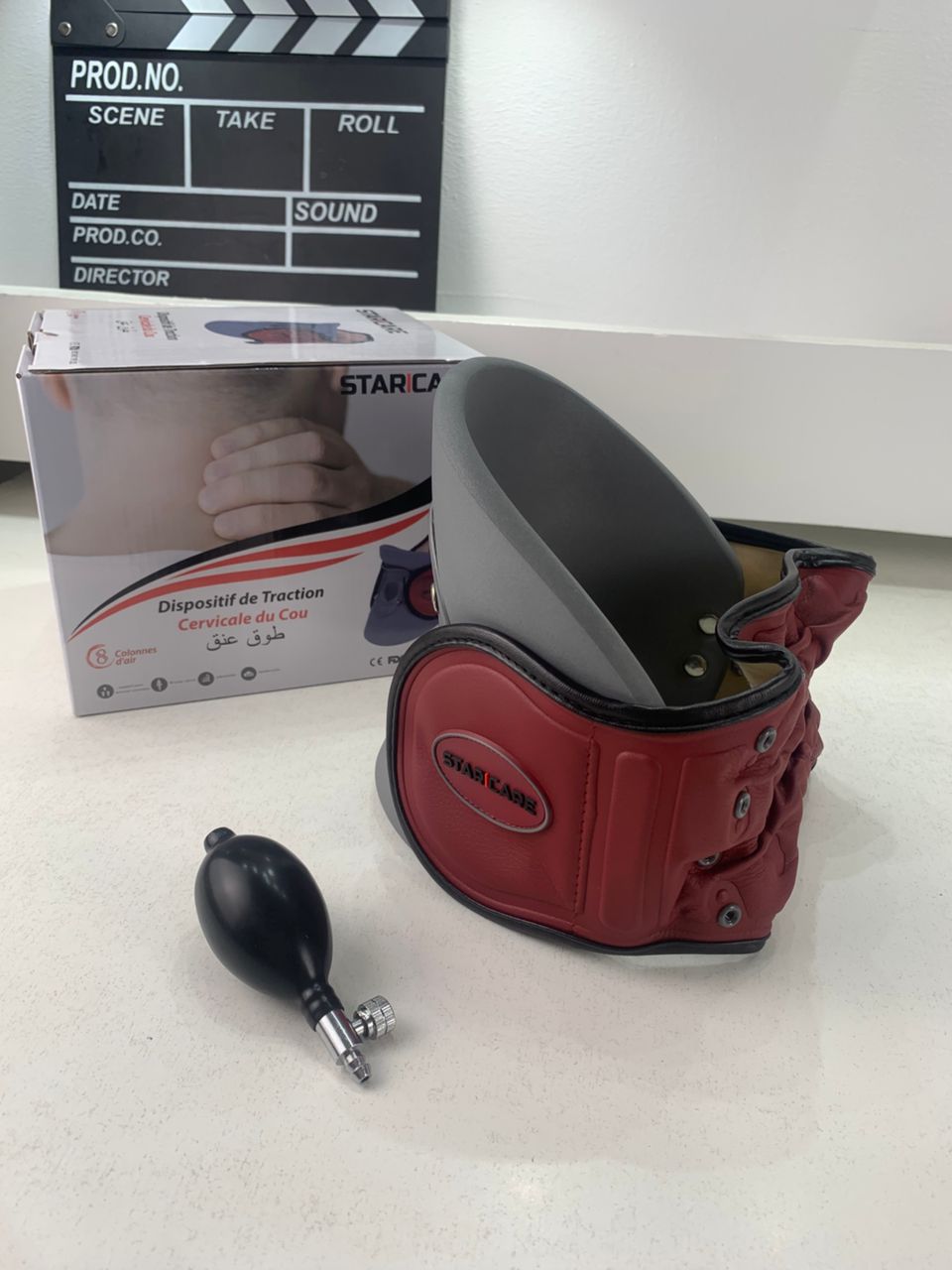 Appareil de traction cervicale gonflable STARICARE avec pompe