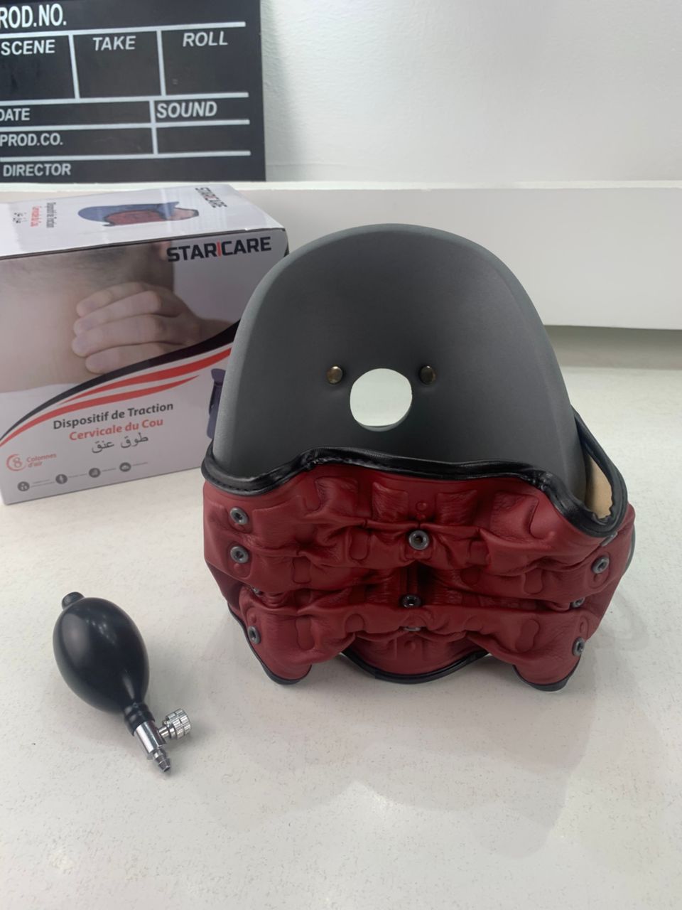 Appareil de traction cervicale gonflable STARICARE avec pompe