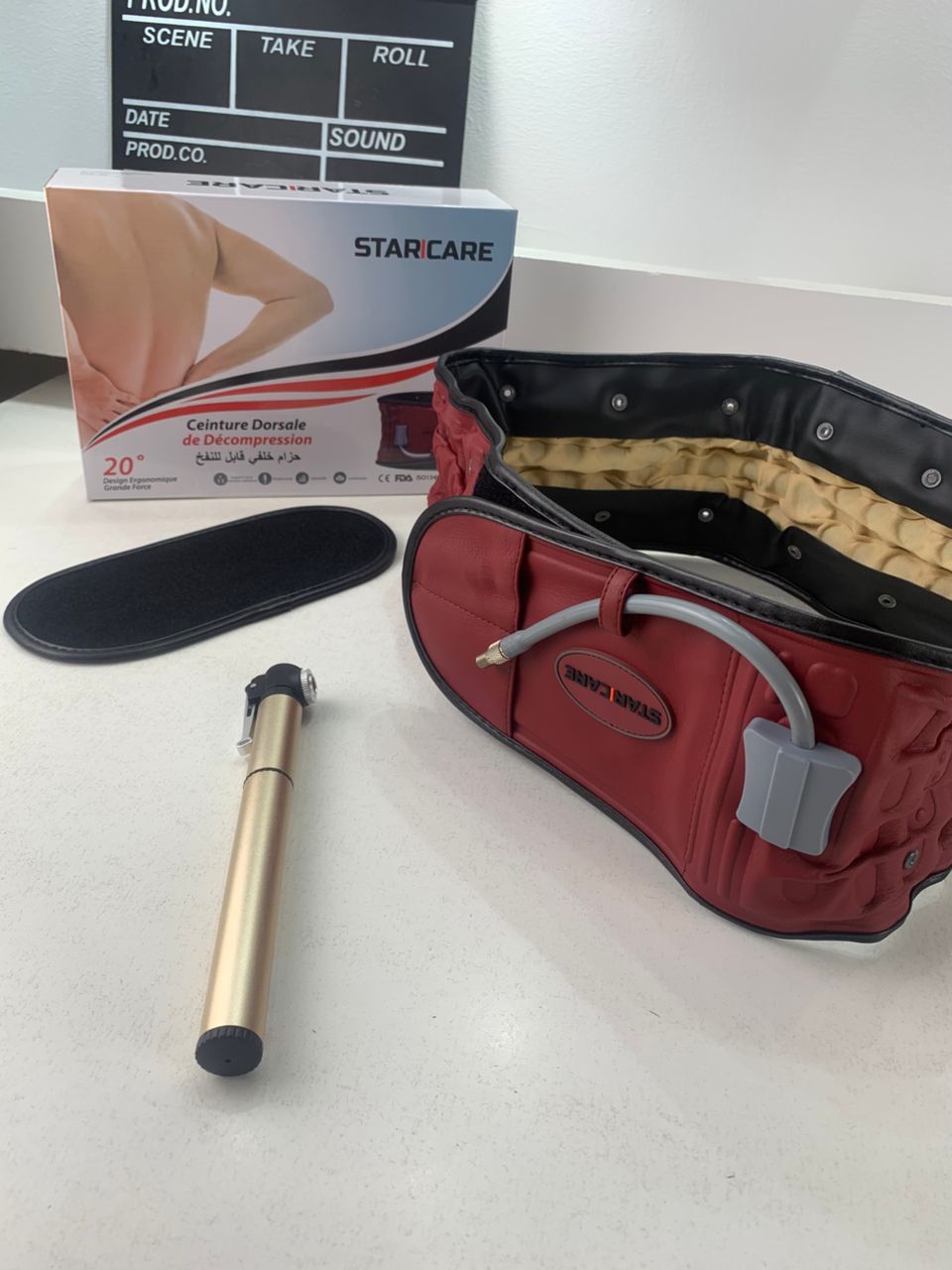 STARICARE Inflatable Decompression Belt, 28 Air Columns with Pump