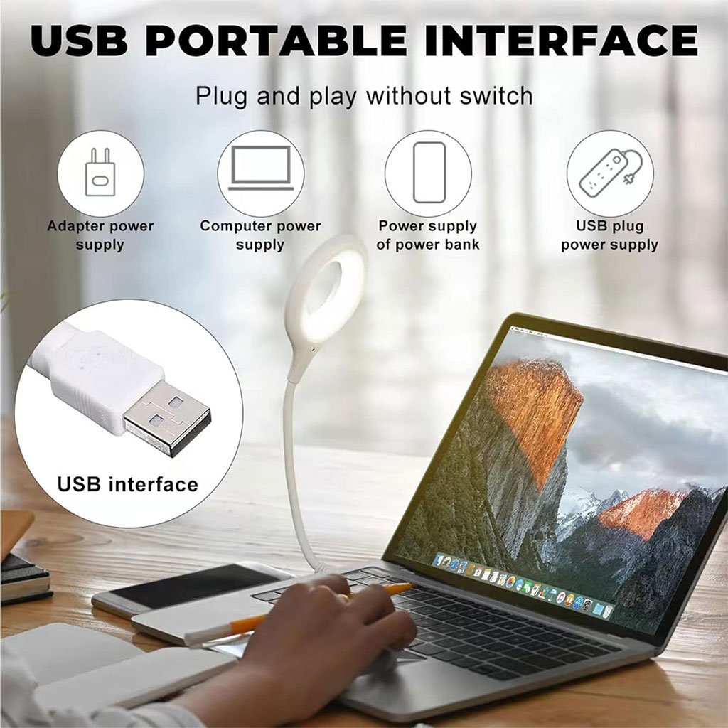 Voice-Controlled USB LED Reading Lamp