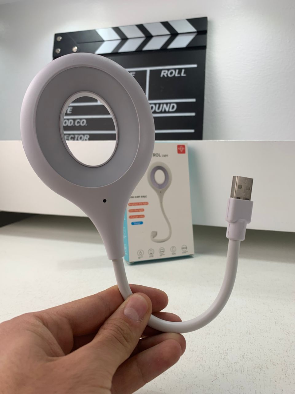 Voice-Controlled USB LED Reading Lamp