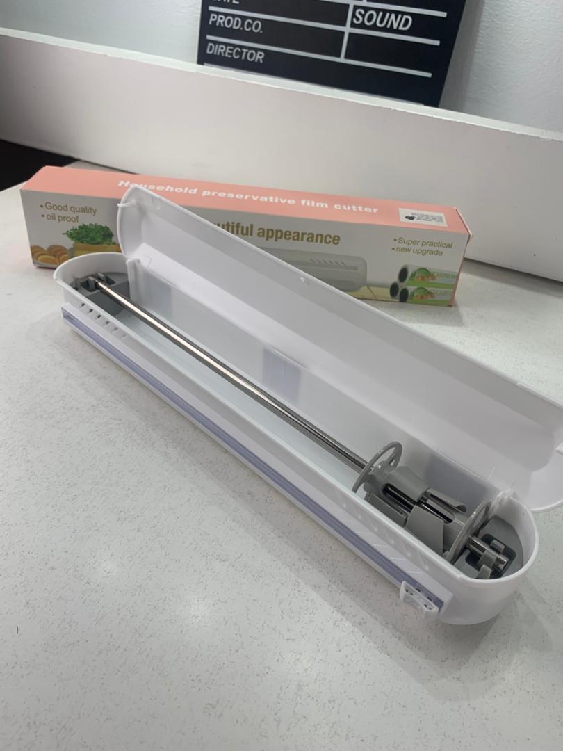 Kitchen plastic wrap dispenser