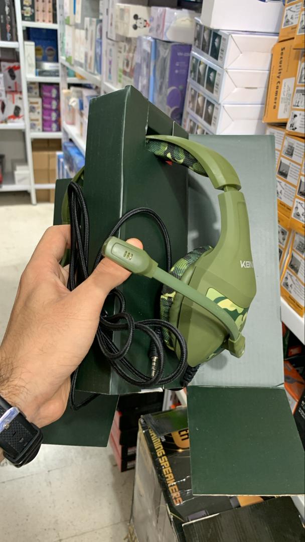 Casque gaming filaire Konix Mythics PS-400, 40mm, micro, camouflage vert