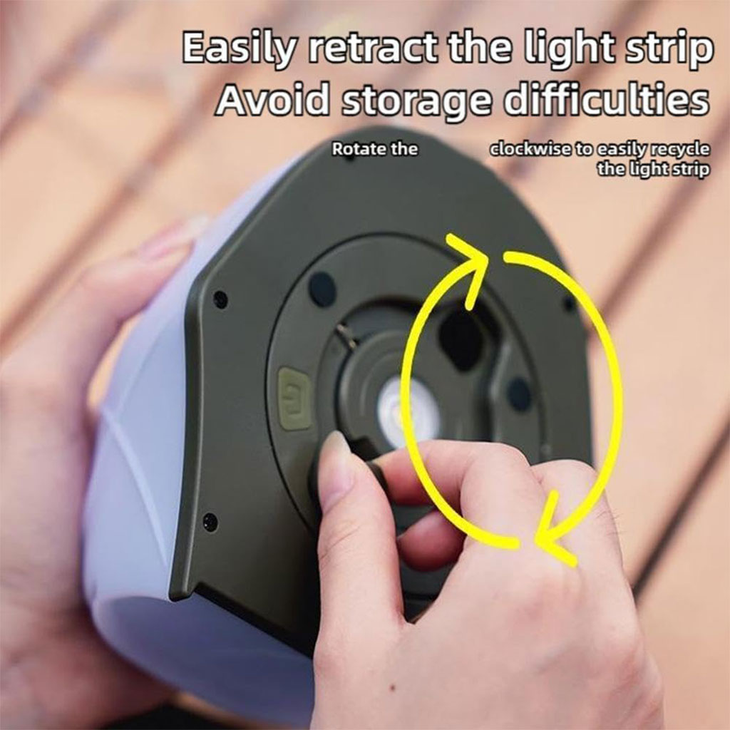 Rechargeable LED tent-shaped camping light